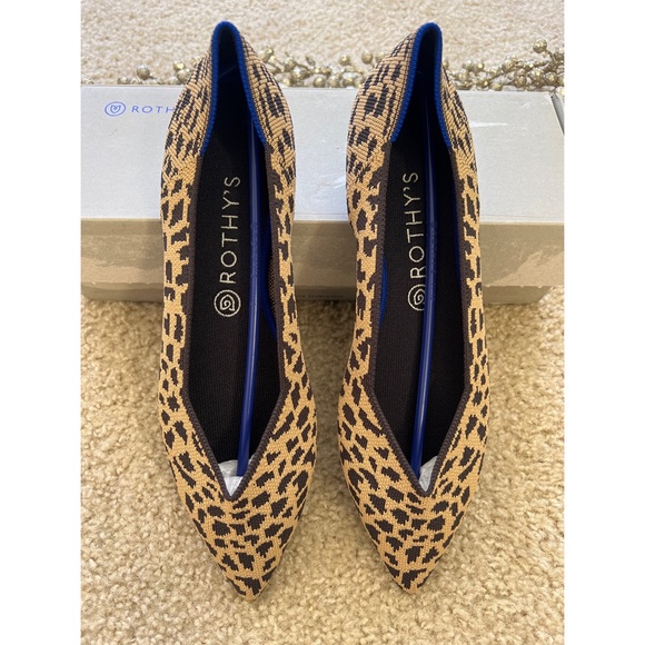NWT Rothy’s The Point Leopard Flats - Picture 2 of 11